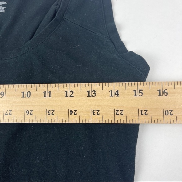 Tank Top Womens Large Black Sleeveless - Picture 5 of 7